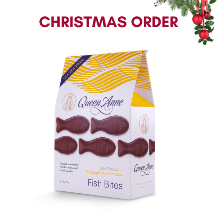 XMAS ORDER - Milk Chocolate Pineapple Marshmallow Fish Bites - 170g