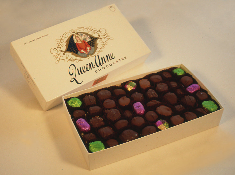 50-year-old box of Queen Anne Chocolates