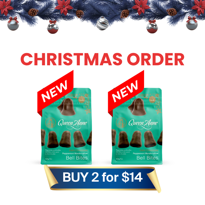 XMAS ORDER - NEW Christmas Marshmallow Bell Bites 130g