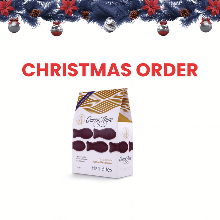XMAS ORDER - Dark Chocolate Coffee Marshmallow Fish Bites - 170g