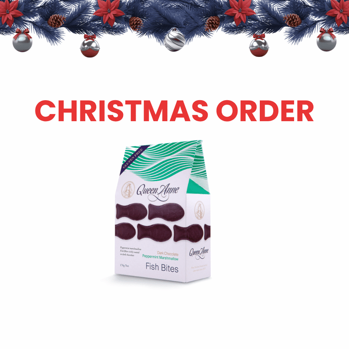 XMAS ORDER - Dark Chocolate Peppermint Marshmallow Fish Bites - 170g