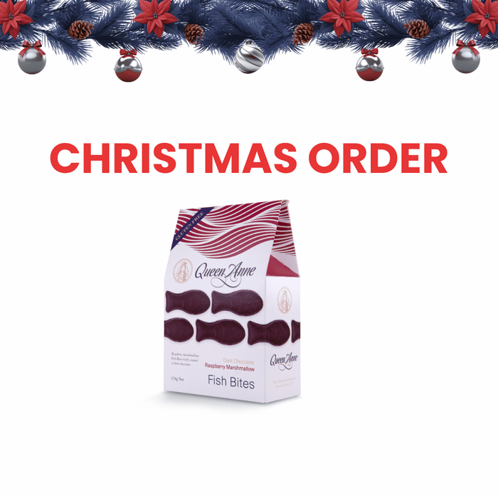 XMAS ORDER - Dark Chocolate Raspberry Marshmallow Fish Bites - 170g