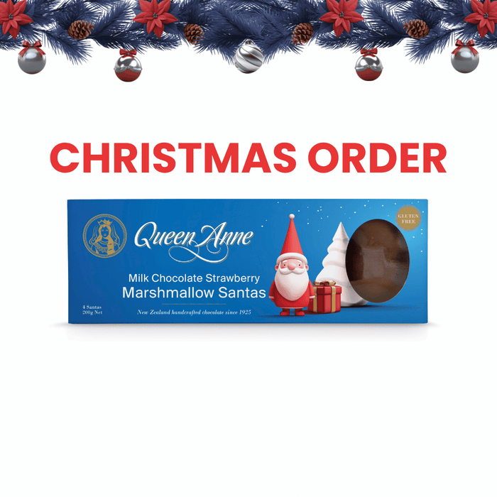 XMAS ORDER - Milk Chocolate Strawberry Marshmallow Santas 200g