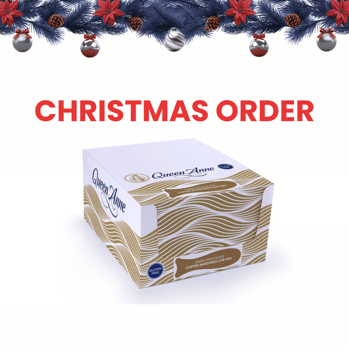 XMAS ORDER - PARTY BOX - x24 50g Dark Chocolate Coffee Marshmallow Fish