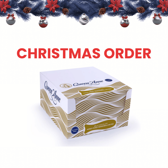 XMAS ORDER - PARTY BOX - x24 50g Milk Chocolate Hokey Pokey Marshmallow Fish