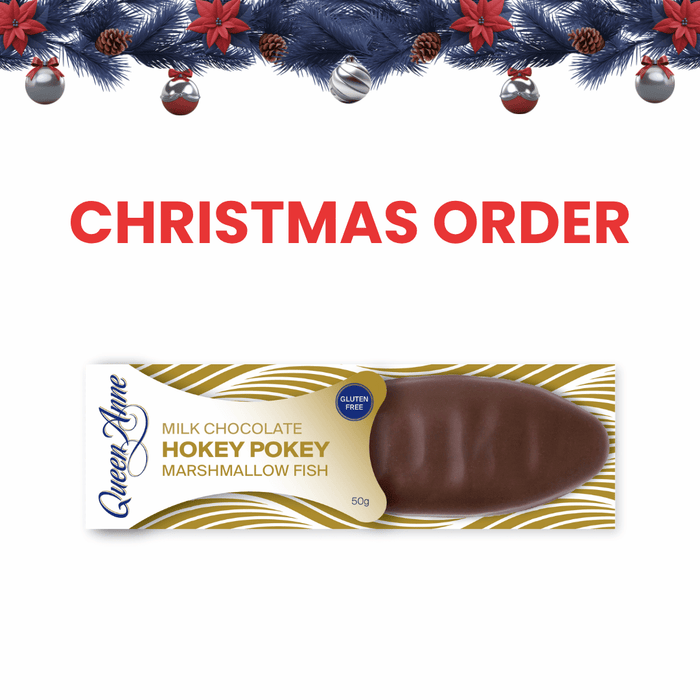 XMAS ORDER - Milk Chocolate Hokey Pokey Marshmallow Fish 50g