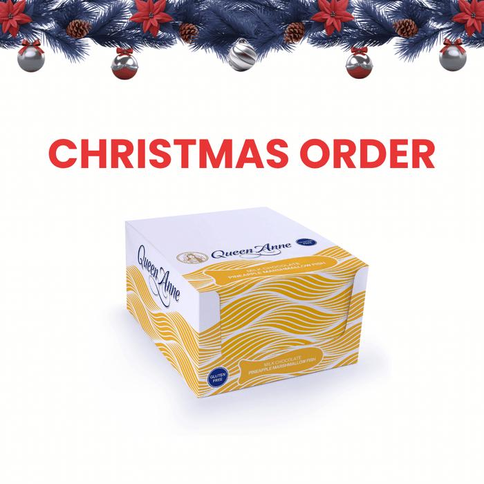 XMAS ORDER - PARTY BOX - x24 50g Milk Chocolate Pineapple Marshmallow Fish