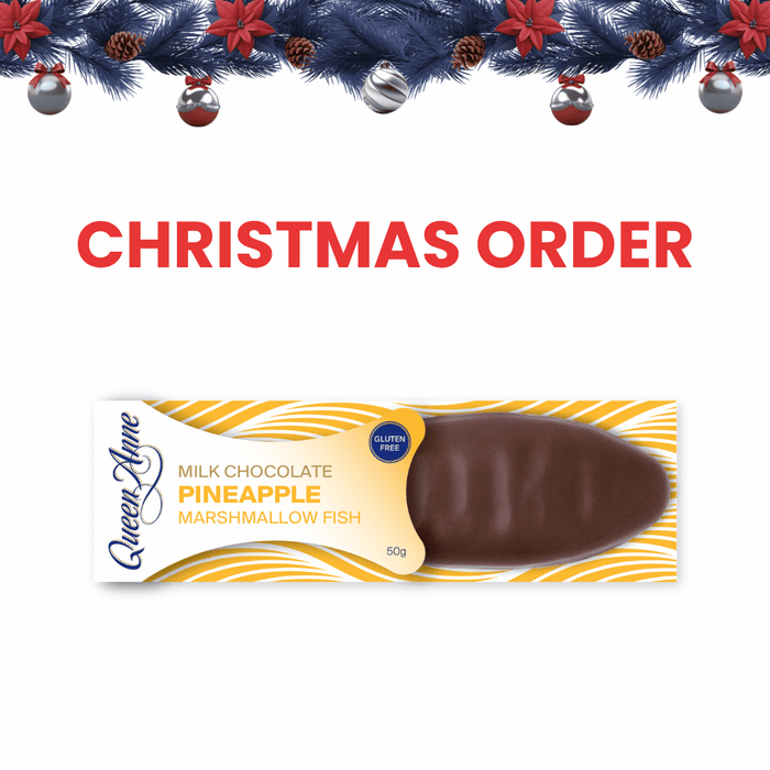XMAS ORDER - Milk Chocolate Pineapple Marshmallow Fish 50g