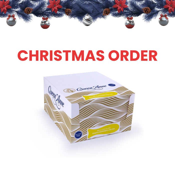 XMAS ORDER - PARTY BOX - x24 50g Milk Chocolate Banana Marshmallow Fish