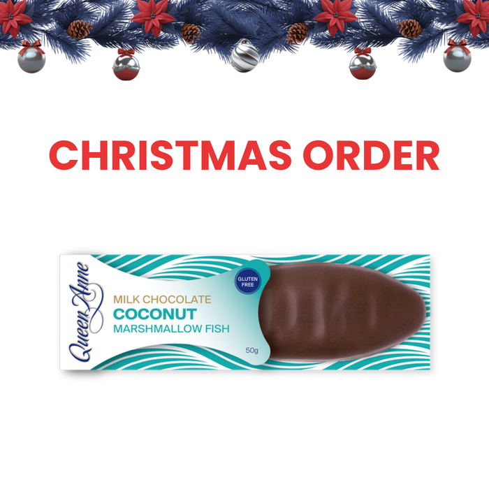 XMAS ORDER - Milk Chocolate Coconut Marshmallow Fish 50g