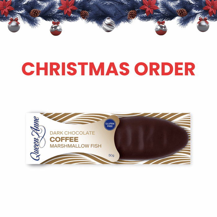 XMAS ORDER - Dark Chocolate Coffee Marshmallow Fish 50g