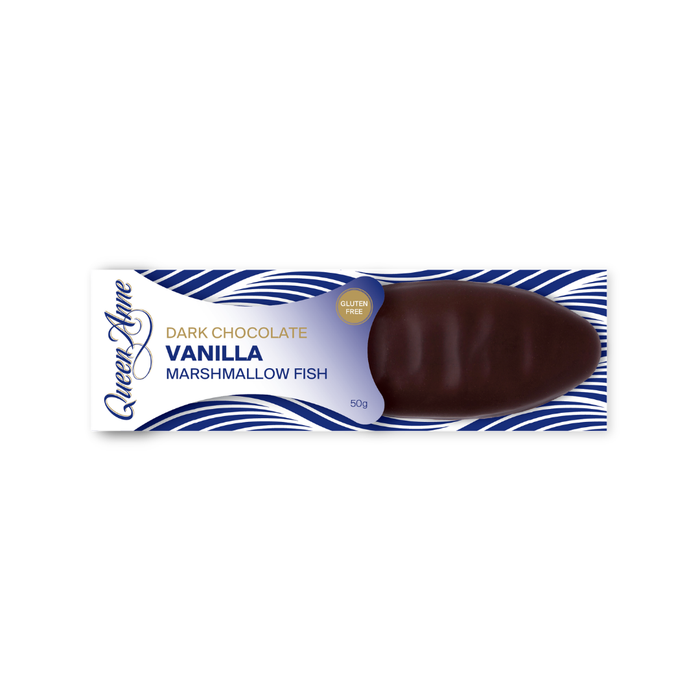 PARTY BOX - x24 50g Dark Chocolate Vanilla Marshmallow Fish