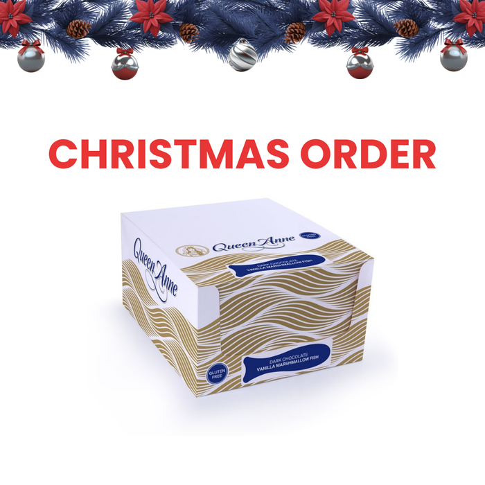 XMAS ORDER - PARTY BOX - x24 50g Dark Chocolate Vanilla Marshmallow Fish