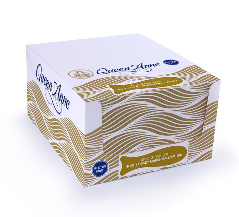 PARTY BOX - x24 50g Milk Chocolate Hokey Pokey Marshmallow Fish