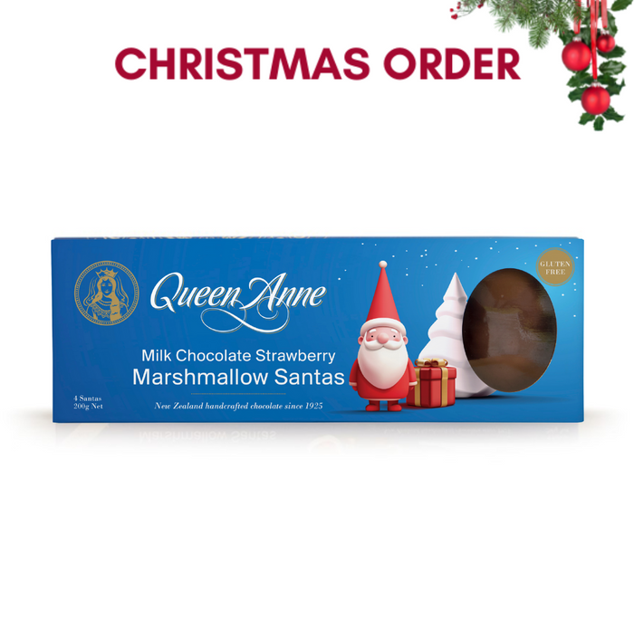 XMAS ORDER - Milk Chocolate Strawberry Marshmallow Santas 200g