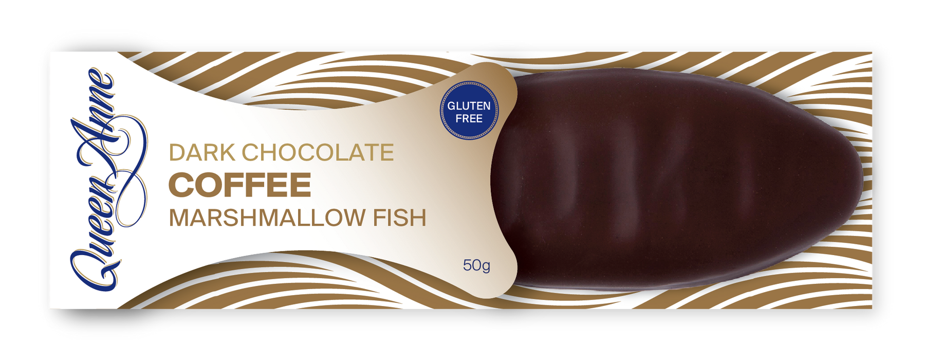 PARTY BOX - x24 50g Dark Chocolate Coffee Marshmallow Fish