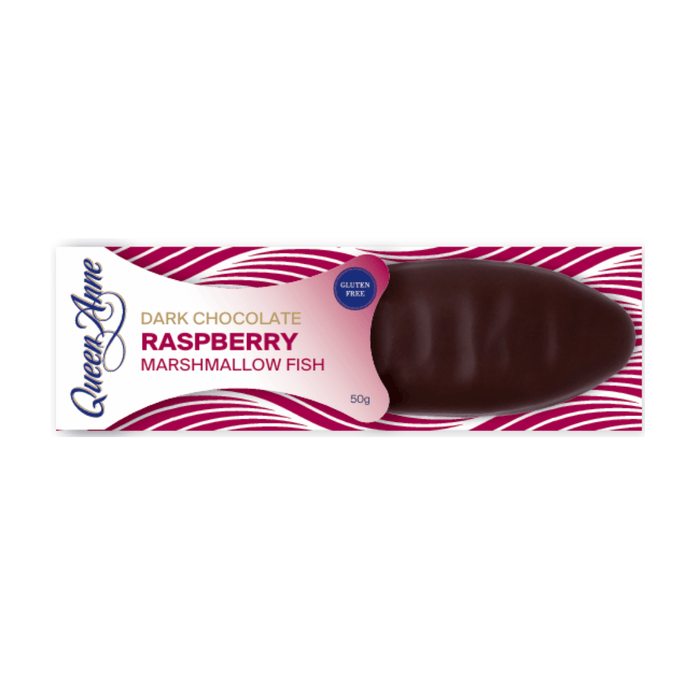 Dark Chocolate Raspberry Marshmallow Fish 50g